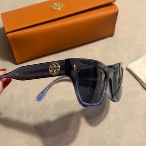 Tory Burch Translucent Blue Sunglasses